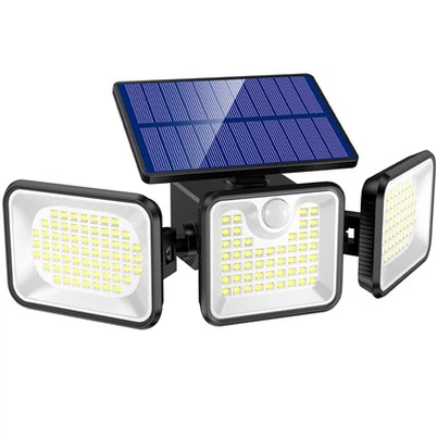 Lampa solarna z czujnikiem ruchu 180 diod LED i mocy 3000 lm